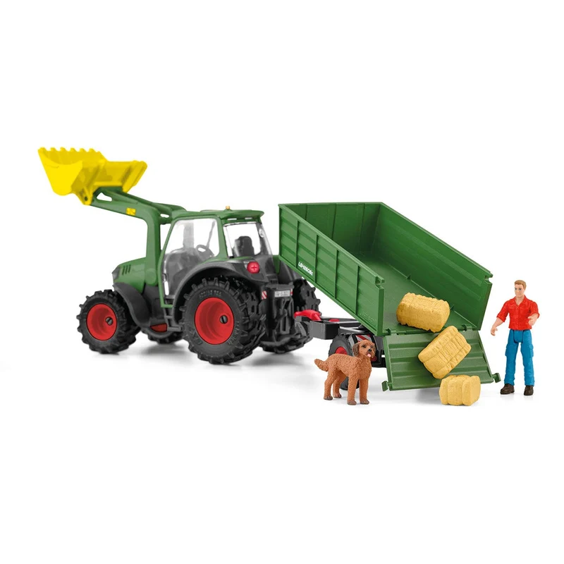 Traktor mit Anhänger und Figur – Schleich Farm World