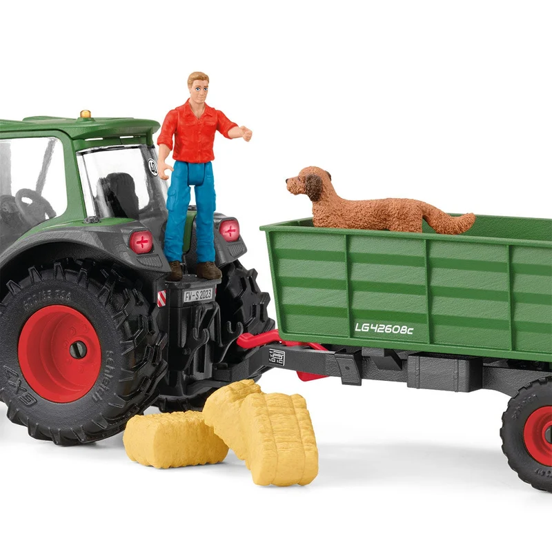 Traktor mit Anhänger und Figur – Schleich Farm World