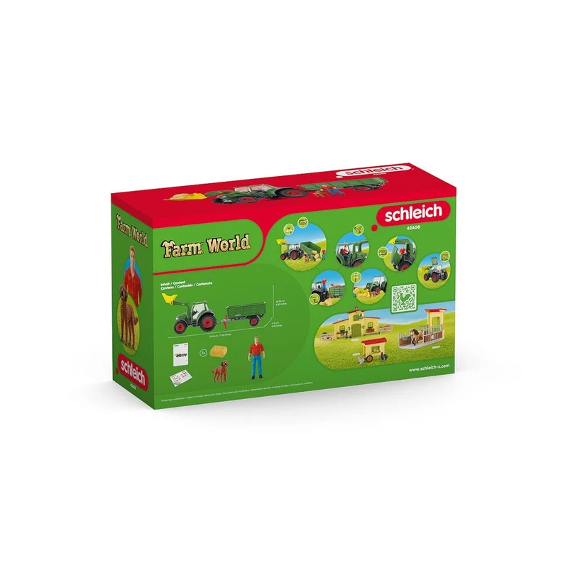 Traktor mit Anhänger und Figur – Schleich Farm World