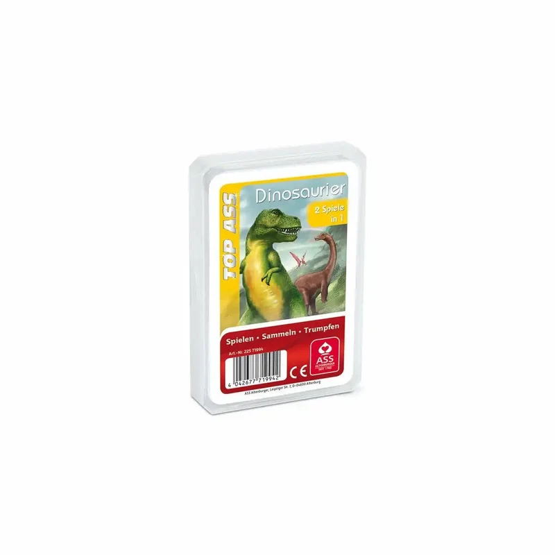 Kartenspiel Quartett TOP Dinosaurier Kunststoffetui