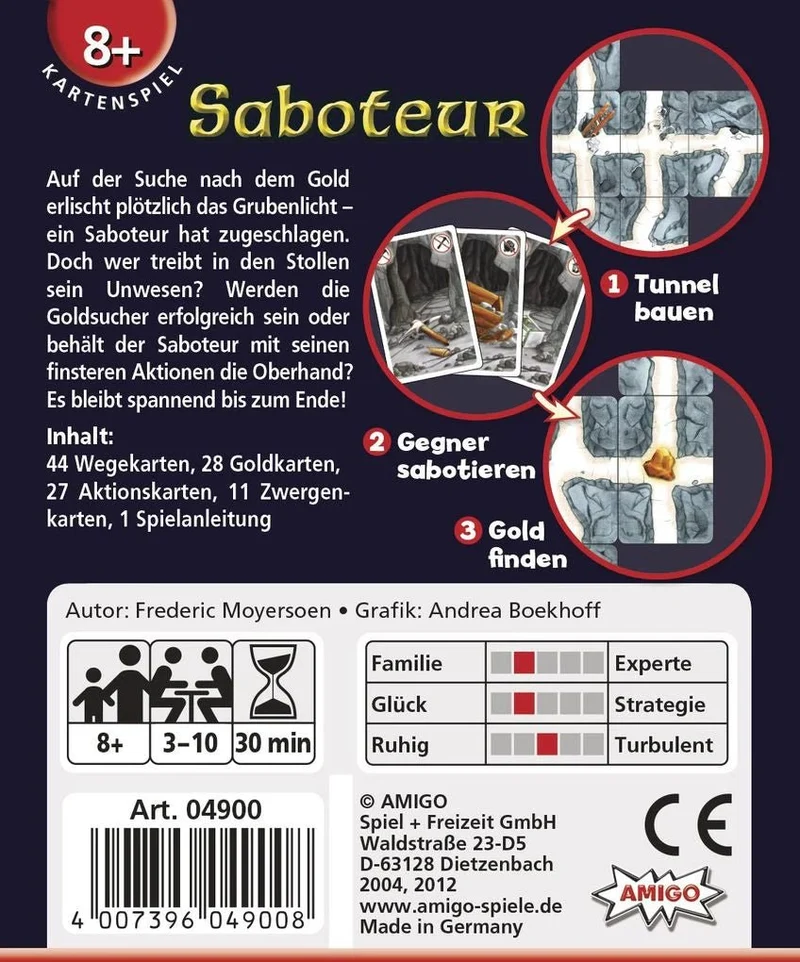 Saboteur Refresh Kartenspiel – Bluff- und Deduktionsspiel
