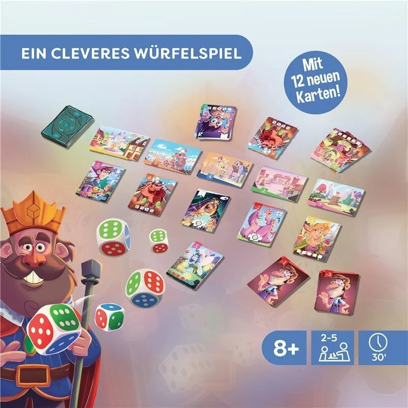 Würfelkönig Redesign – Würfelspiel mit 12 neuen Karten