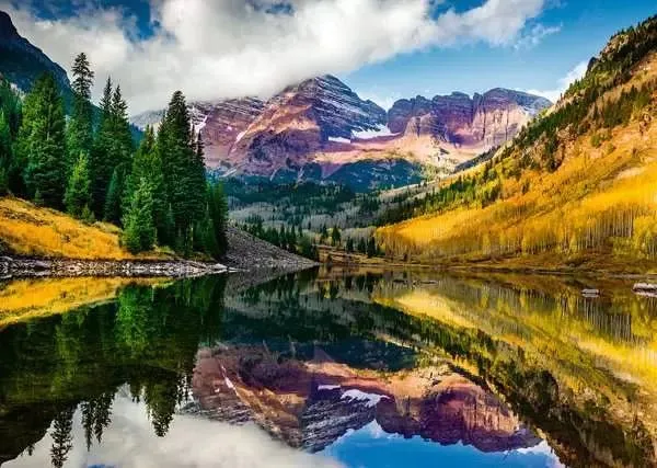 Puzzle Aspen Colorado 1000 Teile – Ravensburger Landschaftspuzzle Berge