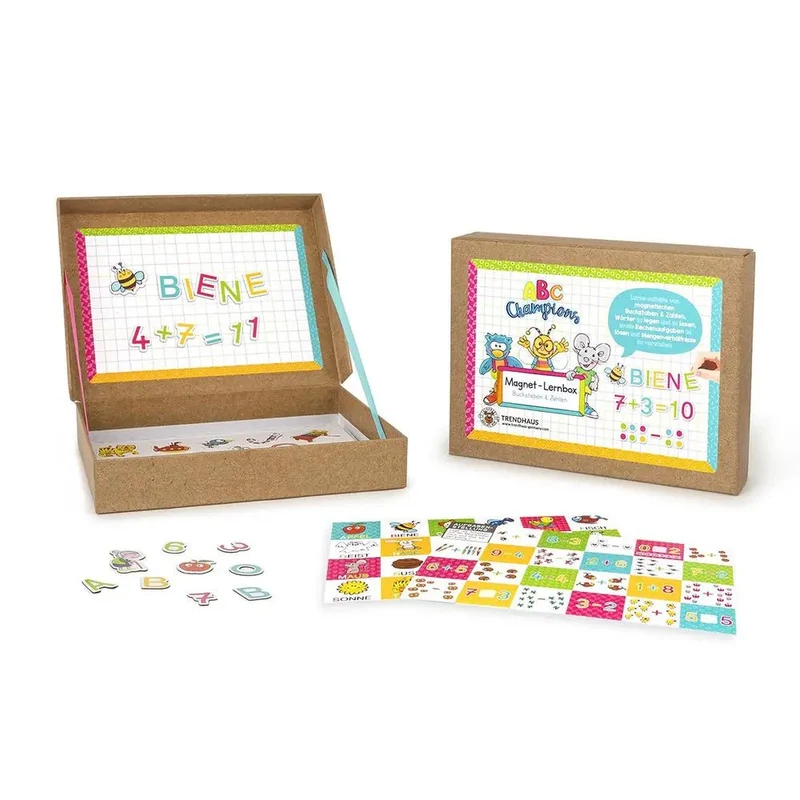 Magnet-Lernbox Buchstaben & Zahlen