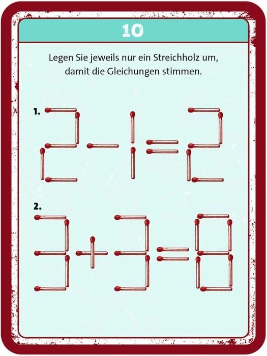 Die große Box der Streichholzrätsel – 50 knifflige Logikaufgaben