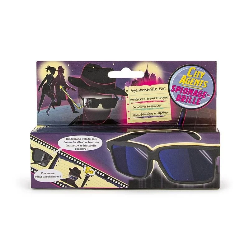 CITY AGENTS Spionagebrille, schwarz