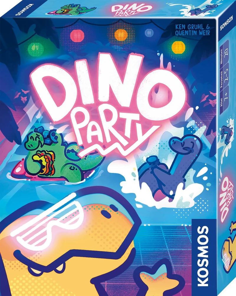Kartenspiel Dino Party mit Sammel- und Tauscheffekten für 2-6 Spieler ab 7 Jahren