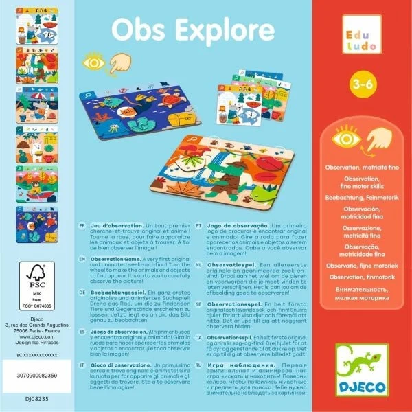 Obs Explore Lernspiel ab 3 Jahren – Djeco