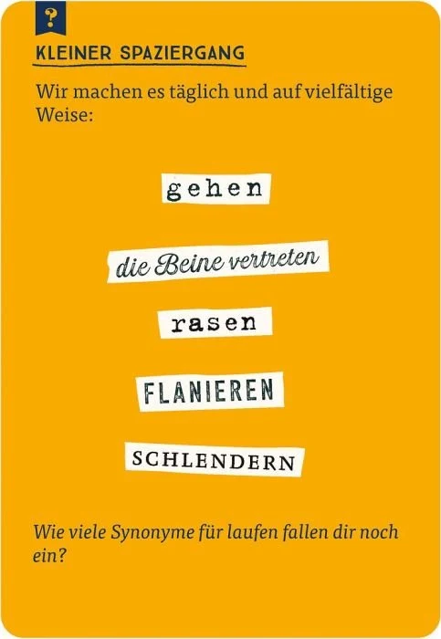 Das große Quiz der Synonyme