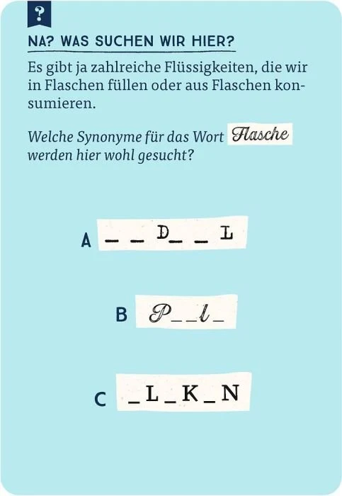 Das große Quiz der Synonyme