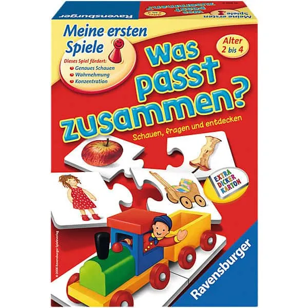Zuordnungsspiel ab 2 Jahren – Was passt zusammen mit Puzzle-Prinzip