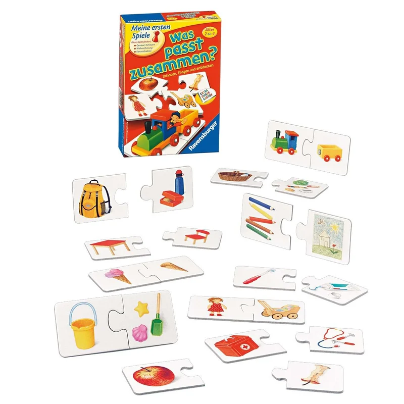 Zuordnungsspiel ab 2 Jahren – Was passt zusammen mit Puzzle-Prinzip