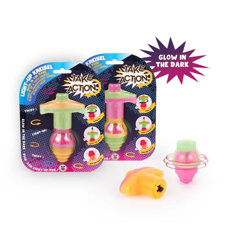 Take Action - Licht Up - Kreisel - Glow in the Dark