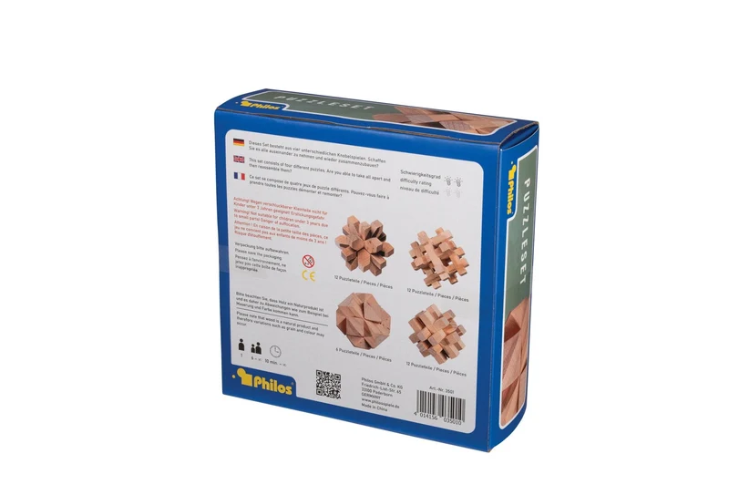 Puzzleset Nummer Eins mit 4 Knobelspielen – Philos