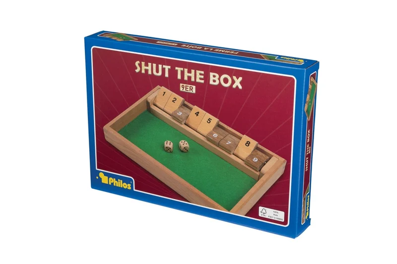 Shut the Box 9er FSC-Holzspiel – Philos