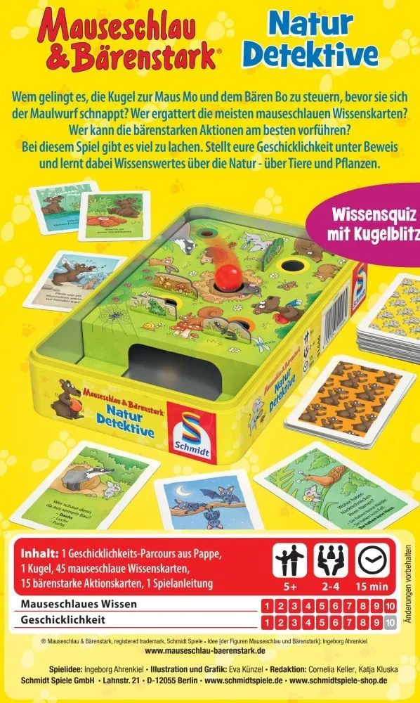 Mitbringspiel - Mauseschlau & Bärenstark - Naturdetektive