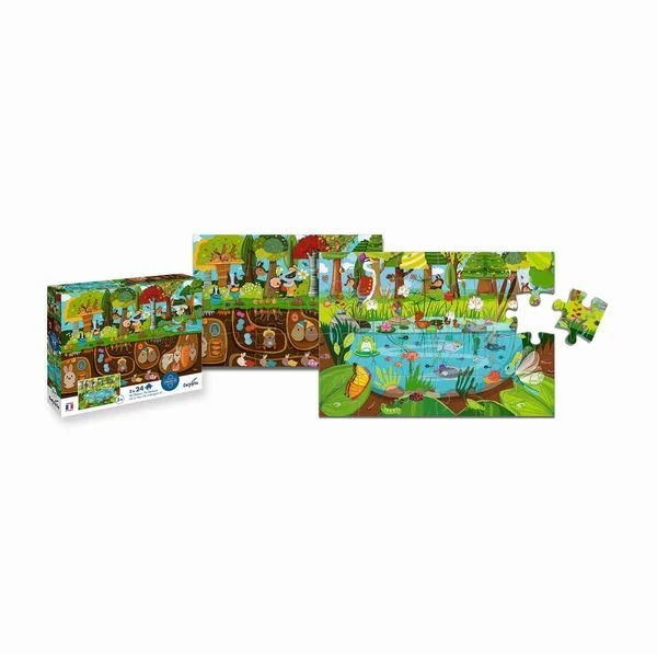 SentoSphere - Calypto - Puzzle - Waldtiere, 2x24 Teile
