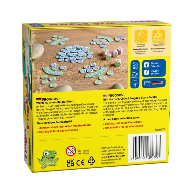HABA Froggos Sammelspiel, Würfelspiel