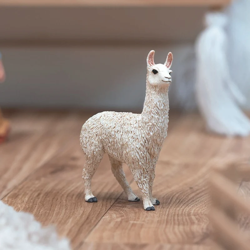 Spielfigur Lama – Schleich Farm World mit weißem Fell