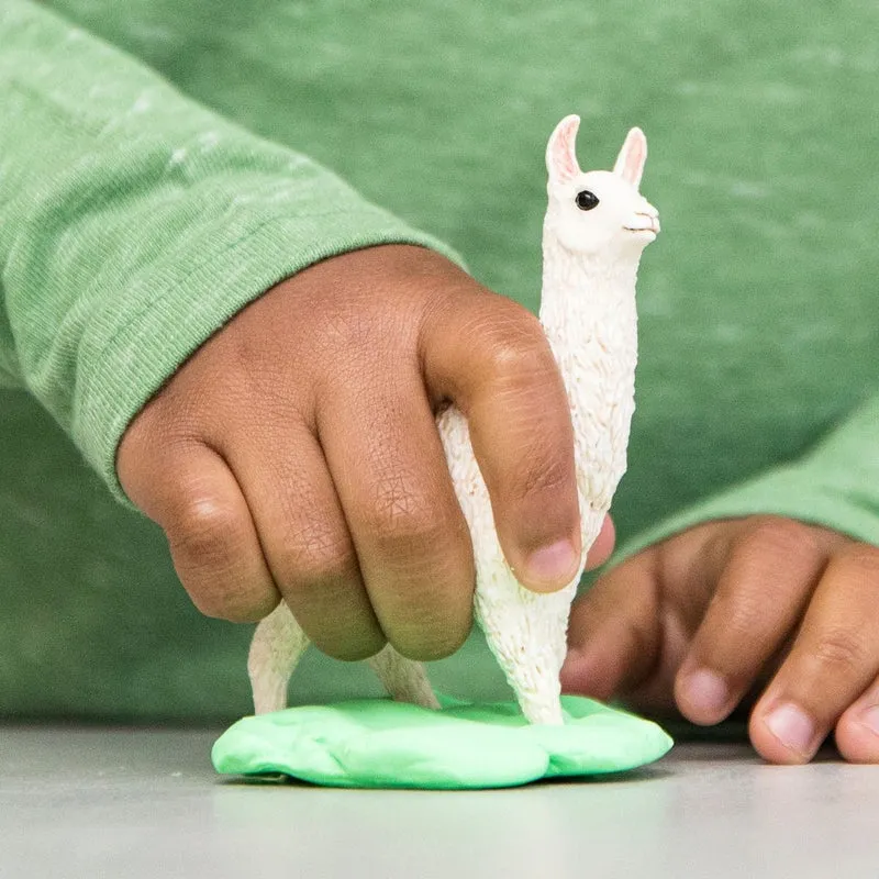 Spielfigur Lama – Schleich Farm World mit weißem Fell