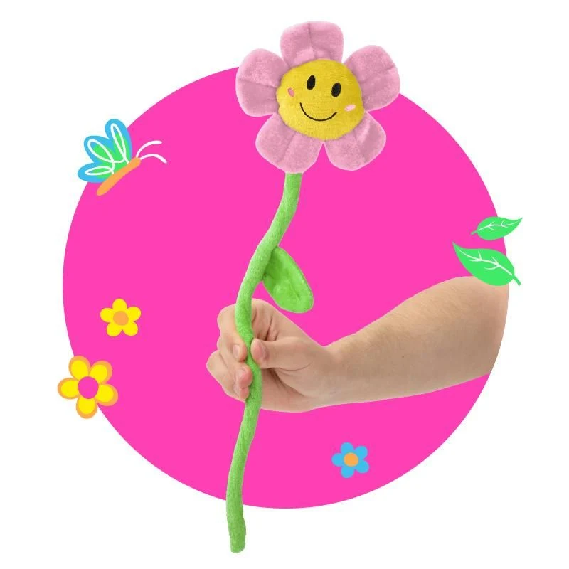 Stoffblume Flower for You – Plüschblume Neon – Trendhaus