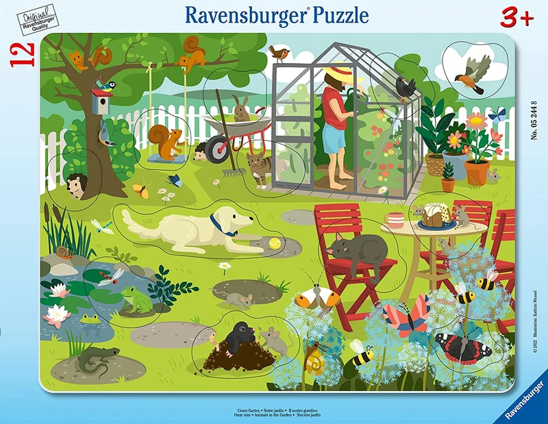 Rahmenpuzzle 12 Teile Unser Garten ab 3 Jahren – Ravensburger