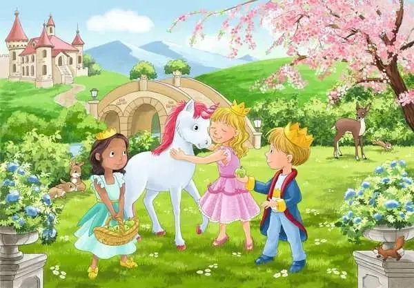 Kinderpuzzle ab 3 Jahren - Zauberhafte Freundschaft - 12 Teile