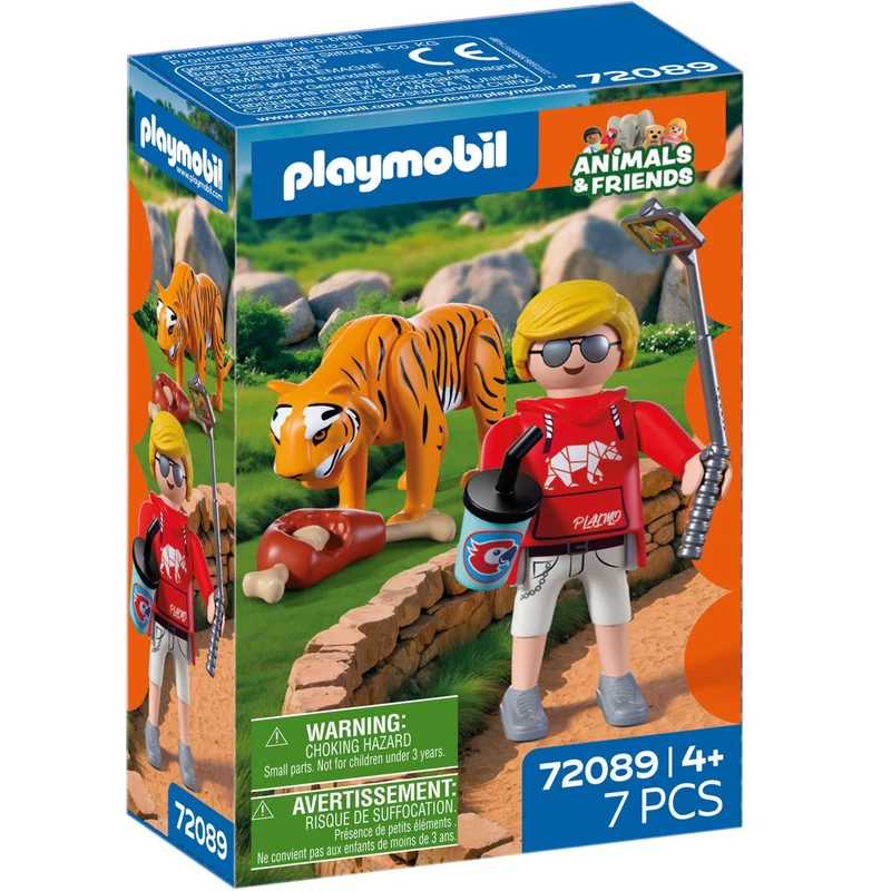 Playmobil Tiger und Besucher 72089 – Zoo Spielset