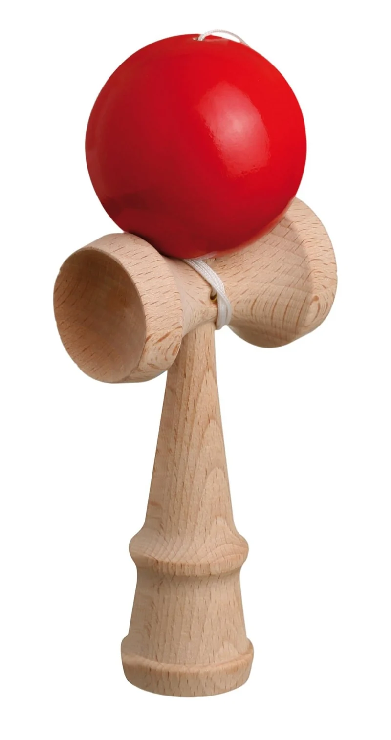 Kendama Geschicklichkeitsspiel rot – Philos
