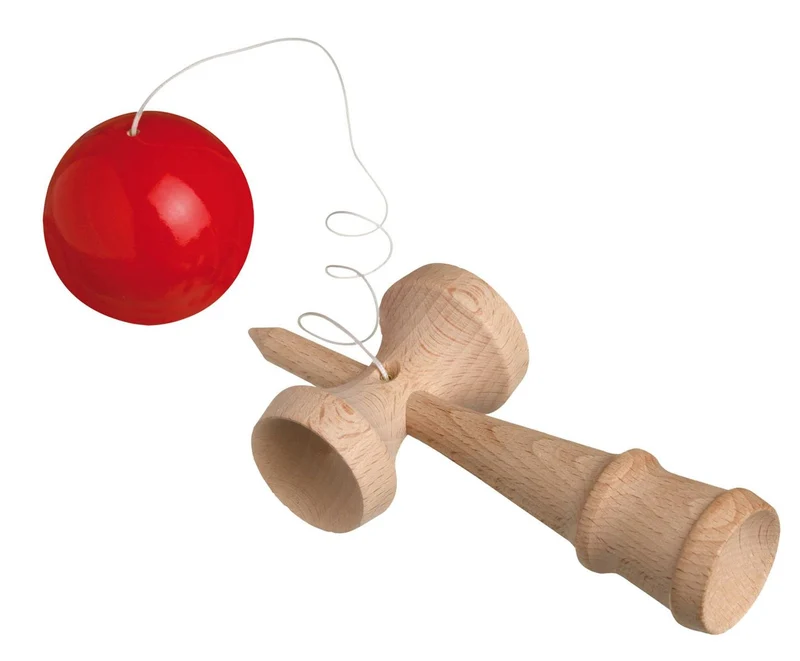 Kendama Geschicklichkeitsspiel rot – Philos