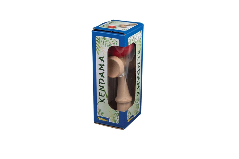 Kendama Geschicklichkeitsspiel rot – Philos