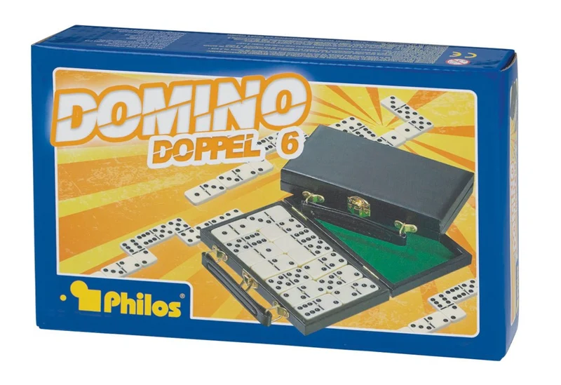 Domino Doppel 6 in Klappkassette – Philos