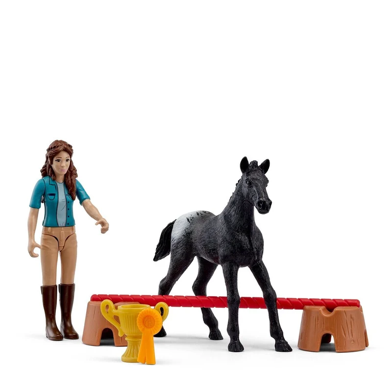 Turniersieg mit Flocke Appaloosa – Schleich Pocket Sets