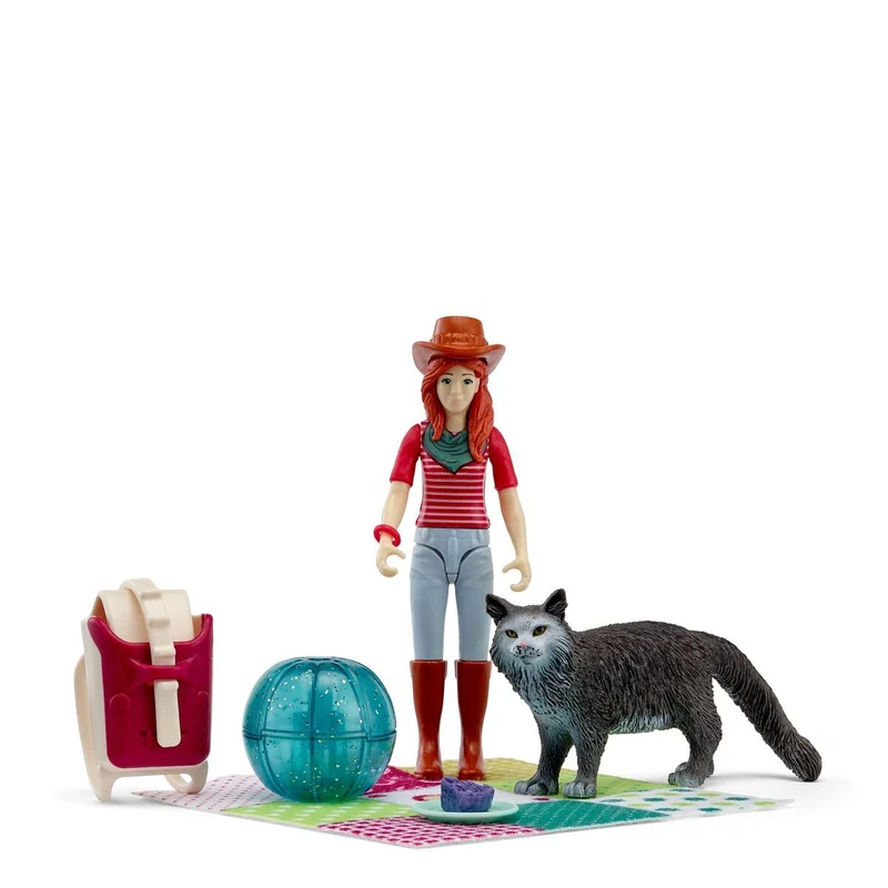 Picknickspaß mit Maine-Coon-Katze – Schleich Pocket Sets