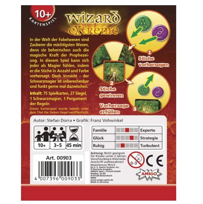 Wizard Extreme Kartenspiel – Strategisches Stichspiel