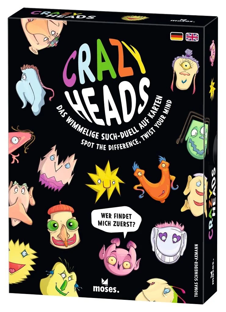 Crazy Heads Suchspiel für 2 Spieler – Moses