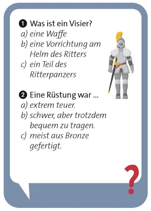 Pocket Quiz junior Ritter und Burgen ab 8 Jahren