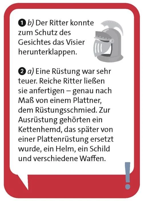 Pocket Quiz junior Ritter und Burgen ab 8 Jahren