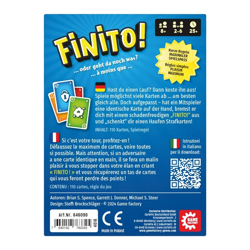 Finito Kartenspiel – Zahlen und Strategie ab 8 Jahren