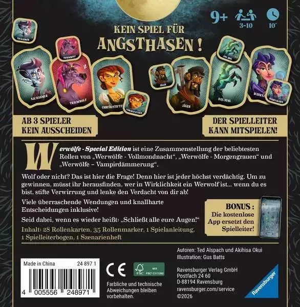 Werwölfe Special Edition ab 9 Jahren – Ravensburger