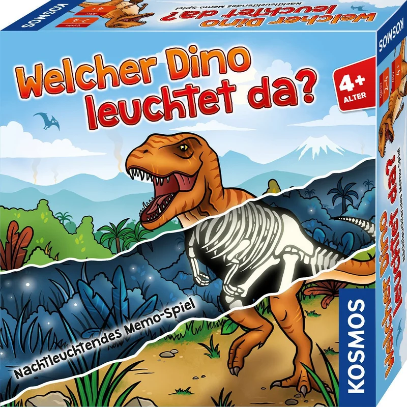 Welcher Dino leuchtet da? - Nachtleuchtendes Memo-Spiel