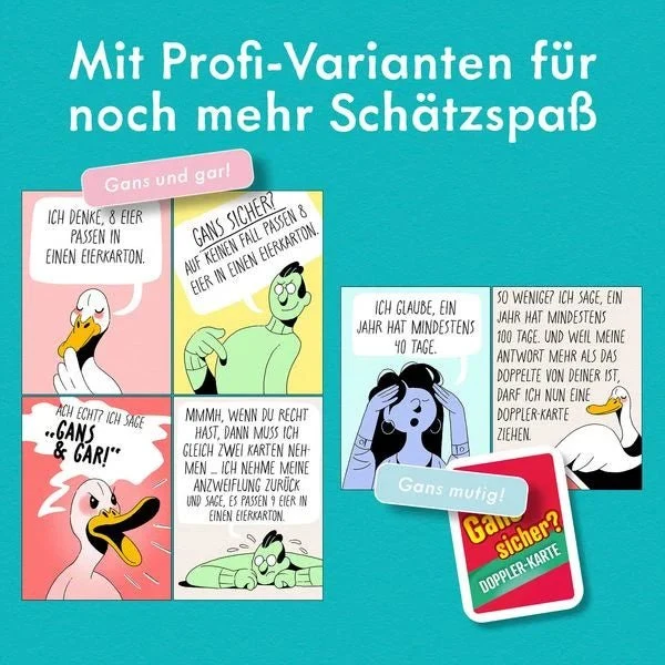 Gans sicher? – Trivia-Schätzspiel für unterwegs