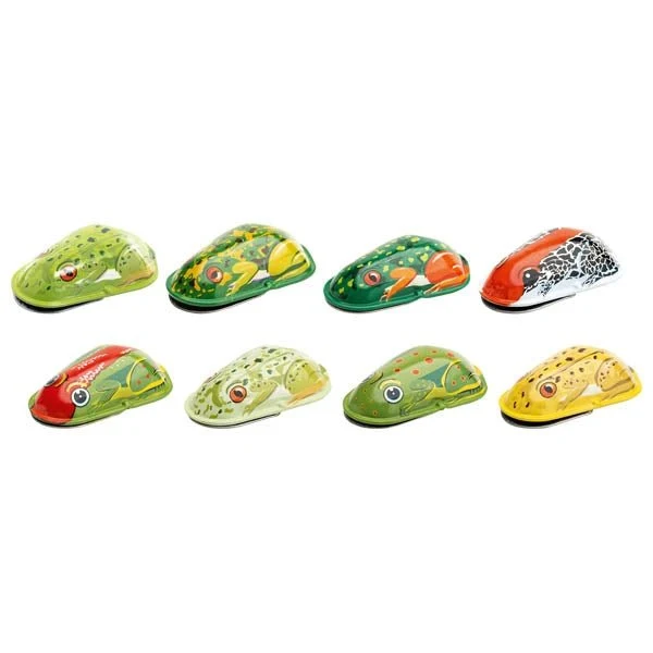 goki Knackfrosch aus Metall – Klassisches Blechspielzeug