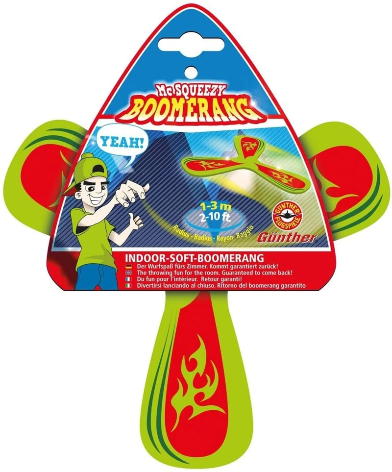 Mc Squeezy Boomerang, Schaumstoff, 21cm