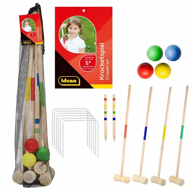 Krocketspiel 16 Teile – FSC-Holz ab 3 Jahren