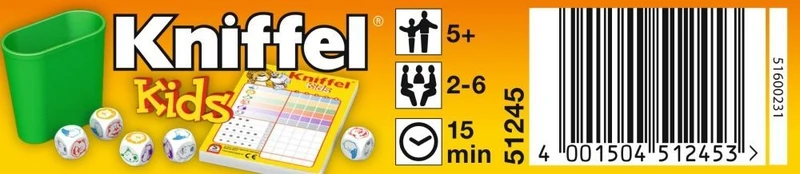 Kniffel: Kids, Reisespiel in der Metalldose