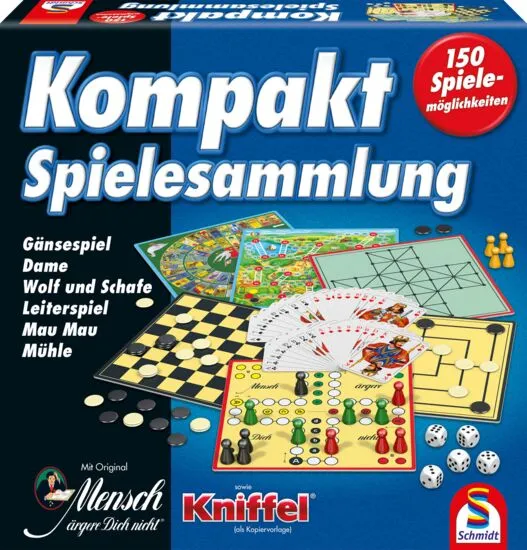 150er Kompakt-Spielesammlung, 150 Spielemöglichkeiten
