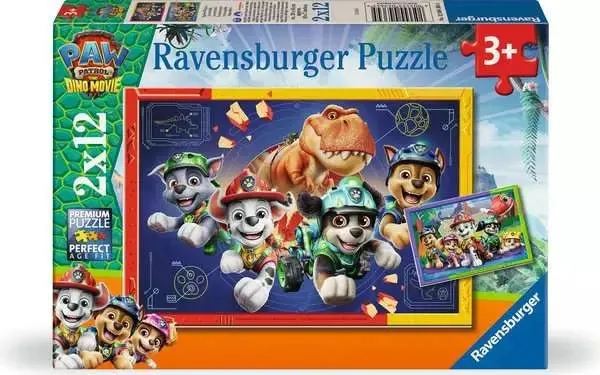 Paw Patrol Dino Movie Puzzle 2x12 Teile – Ravensburger