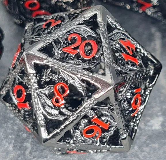Nidhöggr Black-Red D20 / D6