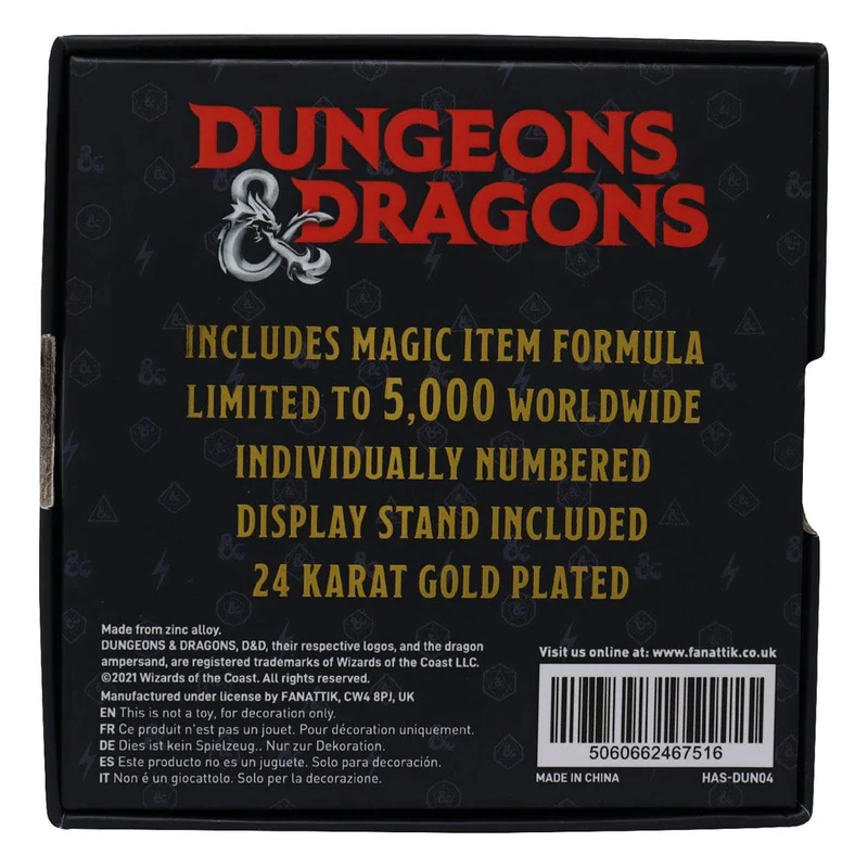 D&D Medallion Amulet Of Health Limited Edition (gold plated)